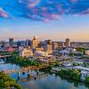 An aerial shot of a city in Tennessee
