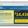 laptop screen showing UCLA Financial Aid website