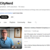 screenshot of youtuber citynerd's youtube homepage